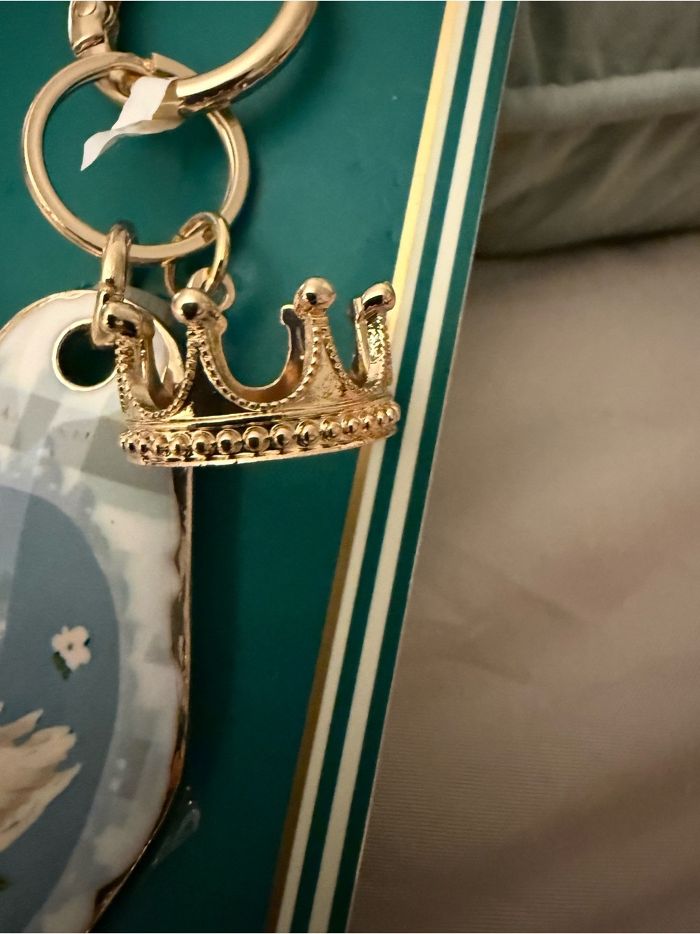 Piper Gold Crown Keychain Charm